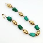 Armband - 18 karaat Geel goud - 30.00ct. tw. Turquoise, Nieuw
