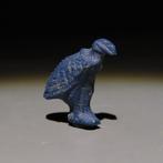 Oud-Egyptisch Glas, Lood Vulture Amulet. Nieuwe Koninkrijk,