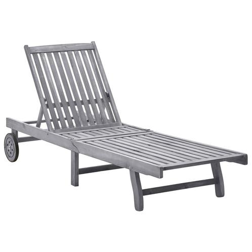 vidaXL Ligbed massief acaciahout, Tuin en Terras, Ligbedden, Nieuw, Verzenden
