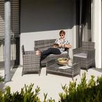 Wicker tuinset Madeira - grijs