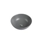 Waskom Luisa 41x41x15cm mat grijs inclusief afvoerplug, Verzenden, Nieuw