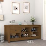 vidaXL Schoenenkast 110x38x45,5 cm massief grenenhout, Huis en Inrichting, Verzenden, Nieuw