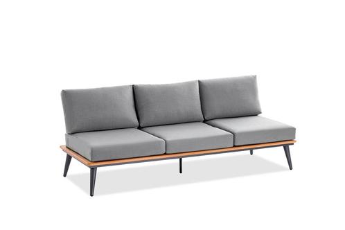 Niehoff Serra 3-zitsbank inclusief kussens - Zwart, Tuin en Terras, Tuinmeubel-accessoires, Nieuw, Ophalen of Verzenden