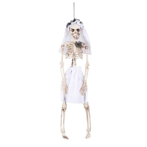Halloween Skelet Bruid 40cm, Hobby en Vrije tijd, Feestartikelen, Nieuw, Verzenden