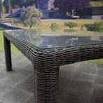 Bergamo dining tuintafel 180x100xH78 cm antraciet, Tuin en Terras, Tuintafels, Ophalen of Verzenden, Nieuw, Wicker