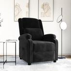 vidaXL Fauteuil verstelbaar fluweel zwart, Huis en Inrichting, Fauteuils, Verzenden, Nieuw