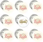 Bride to Be en Team Bride set met sjerp en buttons 16-delig, Hobby en Vrije tijd, Feestartikelen, Verzenden, Nieuw, Feestartikel