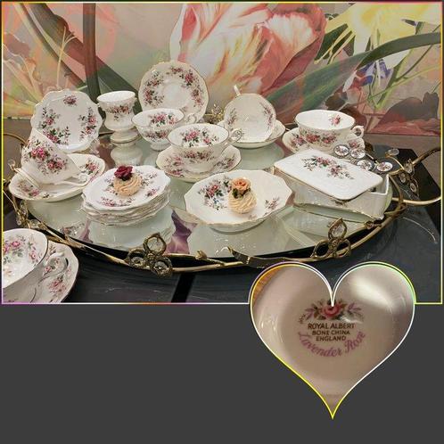 Royal Albert - Theeservies (27) - Porselein - Lavender Rose, Antiek en Kunst, Antiek | Meubels | Tafels