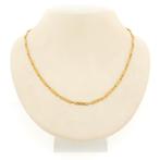18 Krt. Gouden ketting met staafjes | 60 cm (vintage, uniek), Sieraden, Tassen en Uiterlijk, Kettingen, Ophalen of Verzenden, Gebruikt