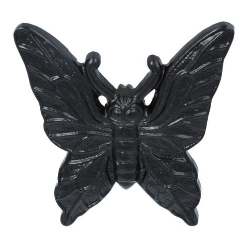 Deurknop Vlinder IJzer zwart 103x131 mm, Doe-het-zelf en Verbouw, Hang- en Sluitwerk, Verzenden