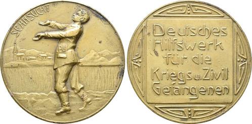 Brons medaille o J, nach 1945 2 wereldoorlog:, Postzegels en Munten, Penningen en Medailles, Verzenden