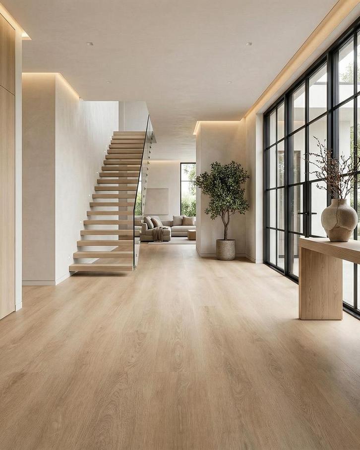 Klik pvc rechte plank licht grijs |  Luxury Floors rechte, Huis en Inrichting, Stoffering | Vloerbedekking, Ophalen
