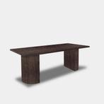 Tafel Boomstam Eikenhout  Half Rond  240x100, Nieuw