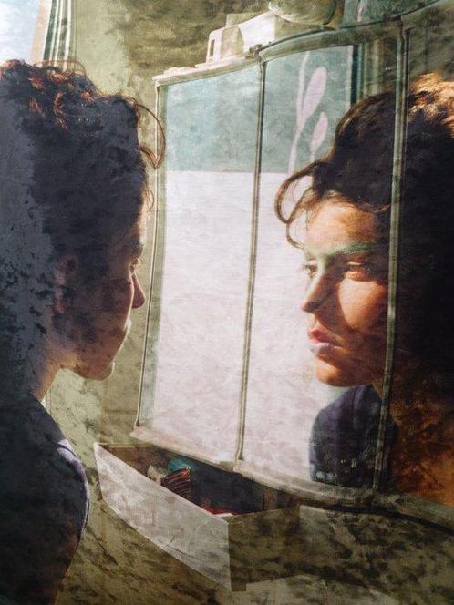 Jehane Mahmoud - Réflection avant la pluie, Antiek en Kunst, Kunst | Schilderijen | Modern