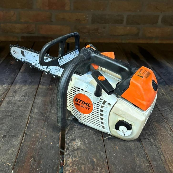 Stihl MS 201 TC kettingzaag (Gebruikte machine) 7 beschikbr, Tuin en Terras, Hand-tuingereedschap, Gebruikt