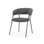 Eetkamerstoel Luka - Anthracite Copenhagen - 95792 - eetk..., Huis en Inrichting, Nieuw, Stof