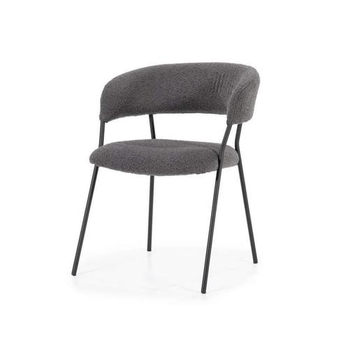 Eetkamerstoel Luka - Anthracite Copenhagen - 95792 - eetk..., Huis en Inrichting, Stoelen, Nieuw, Stof