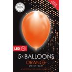 Oranje Led Ballonnen (5st), Hobby en Vrije tijd, Ophalen of Verzenden, Nieuw