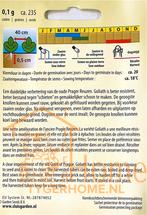 Goliath Knolselderij Zaden: Kweek Heerlijke, Knapperige, Verzenden
