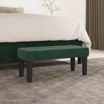 vidaXL Bankje 70x30x30 cm fluweel donkergroen, Verzenden, Nieuw, Stof, Minder dan 150 cm