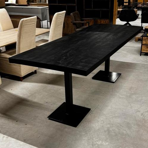Bartafel zwart 240 cm, Huis en Inrichting, Tafels | Eettafels, Ophalen of Verzenden