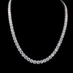 Halsketting - 18 karaat Platina, Witgoud - 50.85ct. tw., Sieraden, Tassen en Uiterlijk, Kettingen, Nieuw