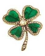 Broche - 14 karaat Geel goud, Imperial Russian Antique Gold