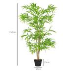 TRUUSK Kunstmatige Bambus Groot 150cm Kunstplant, Plastic Ku, Verzenden, Nieuw