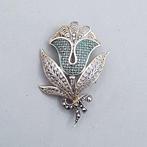 Zilver, Art Deco - Broche - + Markasieten.