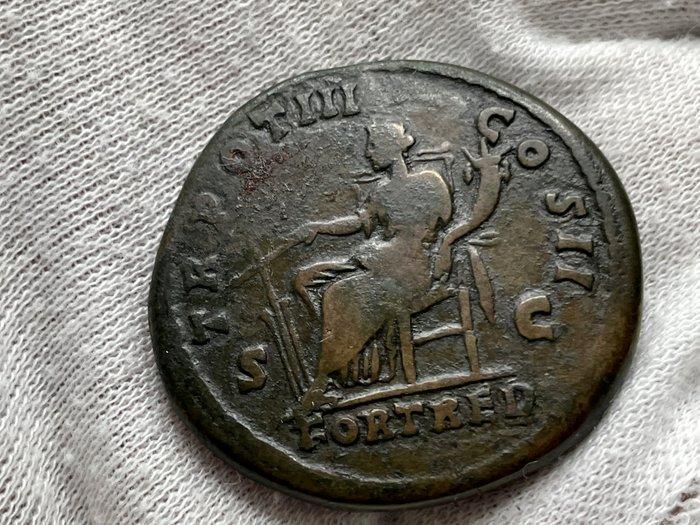 Romeinse Rijk. Lucius Verus (161-169 n.Chr.). Sestertius, Postzegels en Munten, Munten | Europa | Niet-Euromunten
