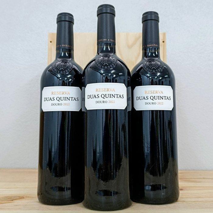 2022 Ramos Pinto, Duas Quintas - Douro Reserva - 3 Flessen, Verzamelen, Wijnen