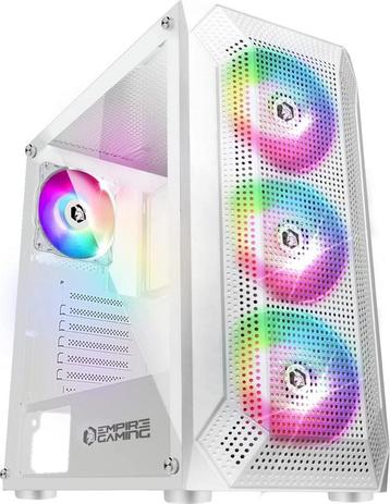 EMPIRE GAMING - Ruby Mid Tower PC-Behuizing - Wit met ARGB beschikbaar voor biedingen
