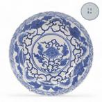 Lotusbloemen - Bord - Porselein - gemerkt: Kangxi