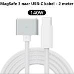 USB-C naar MagSafe 3 Oplaadkabel – 2m – 140W Snelladen – Wit, Ophalen of Verzenden, Nieuw