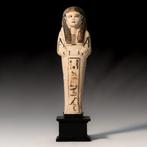 Oude Egypte, Nieuwe rijk faience ushabti voor Baka, 15,5 cm