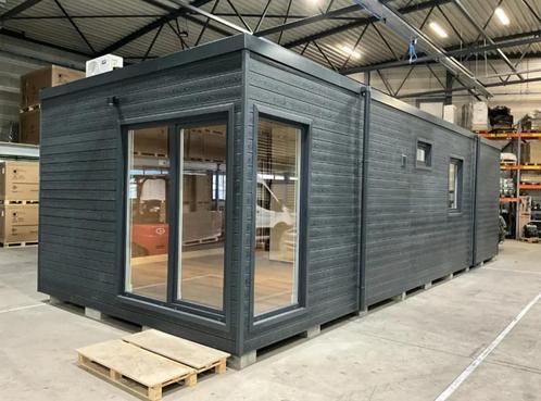 Chalet Lumix24 - 100% Elektrisch | Wintergeïsoleerd | 42 m², Caravans en Kamperen, Stacaravans, tot en met 5, Ophalen