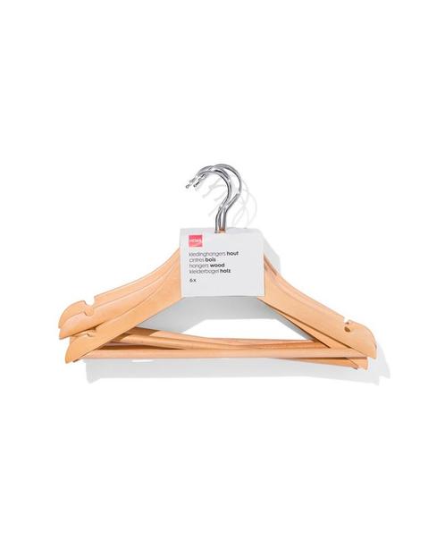HEMA Kledingshangers kind hout - 6 stuks, Huis en Inrichting, Kasten | Kledingkasten, Nieuw, Verzenden