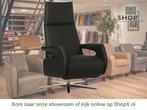 Leren relaxfauteuil Note - Toledo Nero (zwart) - Small, Huis en Inrichting, Fauteuils, Nieuw, Ophalen of Verzenden, 50 tot 75 cm