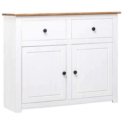 Dressoir Panama Grenen Wit - Retourdeal! 35% Korting, Huis en Inrichting, Kasten | Dressoirs, 50 tot 100 cm, 25 tot 50 cm, Nieuw