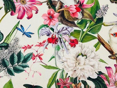 Tropisch Eden – Een Explosie van Natuur en Kleur -, Antiek en Kunst, Antiek | Kleden en Textiel