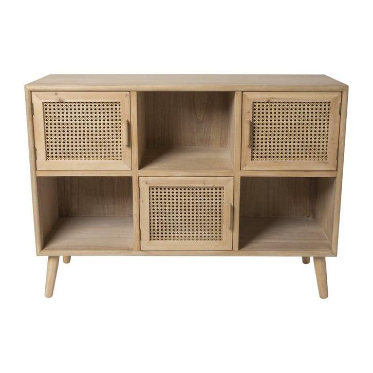 Webbing Java vakkenkast - 81.5x120x39.5 cm, Huis en Inrichting, Kasten | Wandmeubels, Verzenden