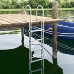 vidaXL Dock ladder Zilver 45 x 11.5 x 190 cm Aluminium, Watersport en Boten, Verzenden, Nieuw