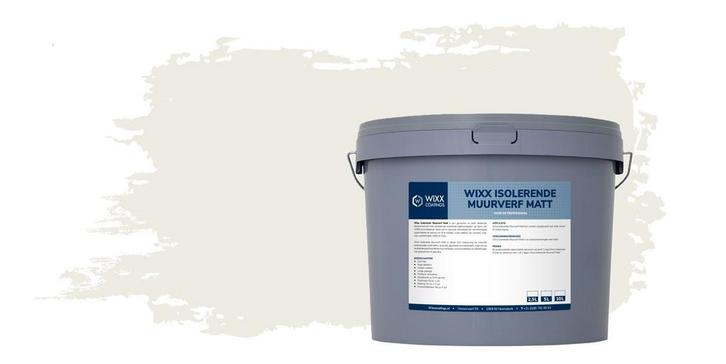 Wixx Isolerende Muurverf Matt RAL 9010 | Zuiver Wit 10L, Doe-het-zelf en Verbouw, Verf, Beits en Lak, Verf, Wit, Nieuw, 5 tot 10 liter