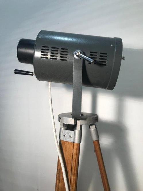 Statief vloerlamp - Hout, IJzer, Staal - Vloerlamp met, Antiek en Kunst, Antiek | Lampen