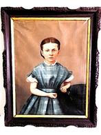 Girl in plaid dress - unknown - China - Midden 20e eeuw (WO, Antiek en Kunst