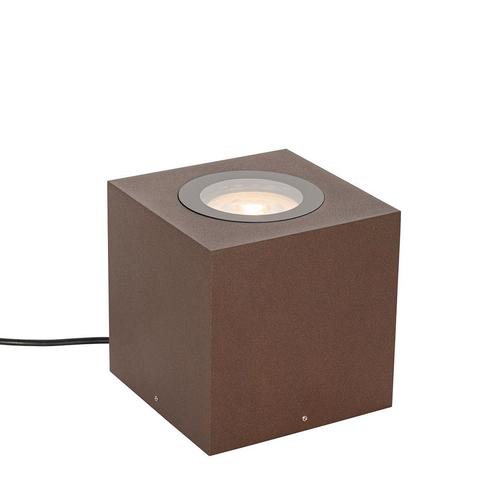 Industriële tuinspot roestbruin vierkant IP65 AR111 -, Tuin en Terras, Buitenverlichting, Nieuw, Minder dan 50 watt