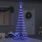 vidaXL LED Kerstboom met 290 LED Blauw 100 x 100 x 250 cm, Diversen, Kerst, Verzenden, Nieuw