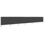 vidaXL Windscherm 6-panelen 800x80 cm stof grijs, Verzenden, Nieuw