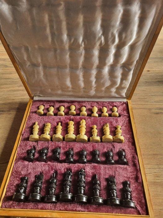 Schaakspel - Speksteen, Antiek en Kunst, Curiosa en Brocante