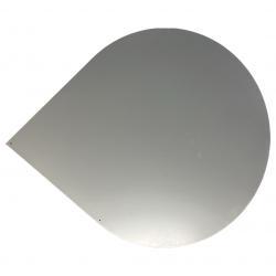 Vloerplaat druppel 1000x1000mm, staal grijs, Huis en Inrichting, Kachels, Ophalen of Verzenden